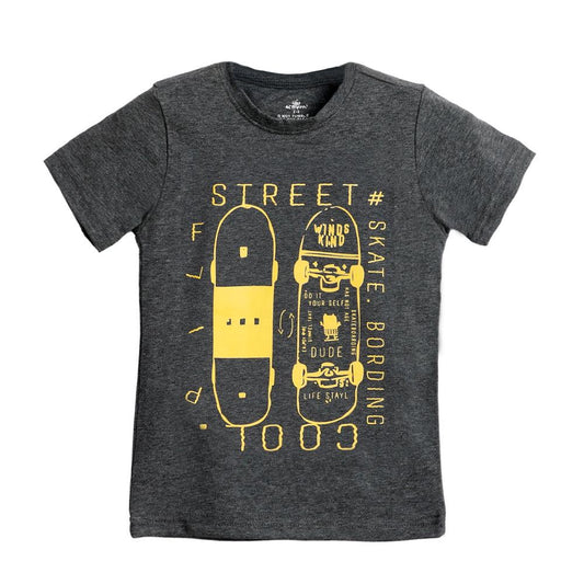 ACTIV GRAPHIC R.NECK T-SHIRT - CHARCOAL TSSS23-28985 Activ Abou Alaa