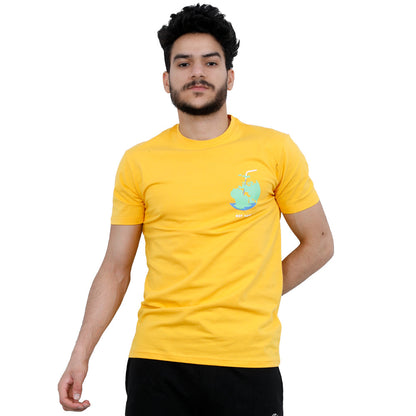 ACTIV GRAPHIC R.NECK T-SHIRT - MUSTARD TSSS23-28894 Activ Abou Alaa