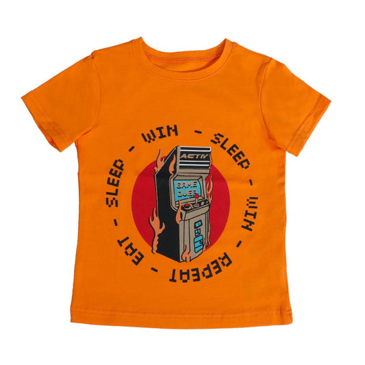 ACTIV GRAPHIC R.NECK T-SHIRT - ORANGE TSSS23-29032 Activ Abou Alaa