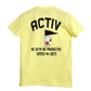 ACTIV GRAPHIC R.NECK T-SHIRT - YELLOW TSSS23-28888 Activ Abou Alaa