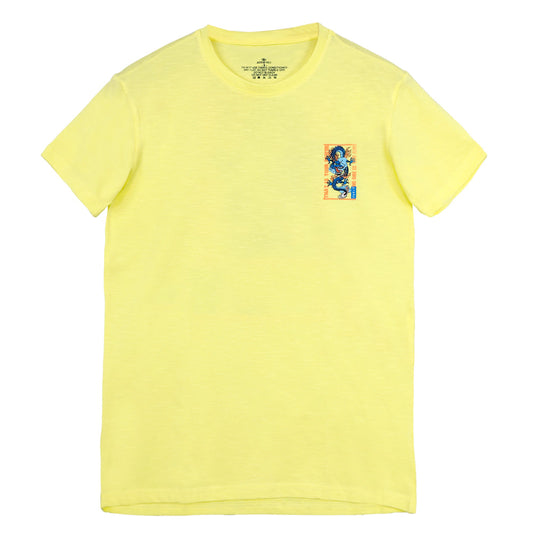 ACTIV GRAPHIC R.NECK T-SHIRT - YELLOW TSSS23-29136 Activ Abou Alaa