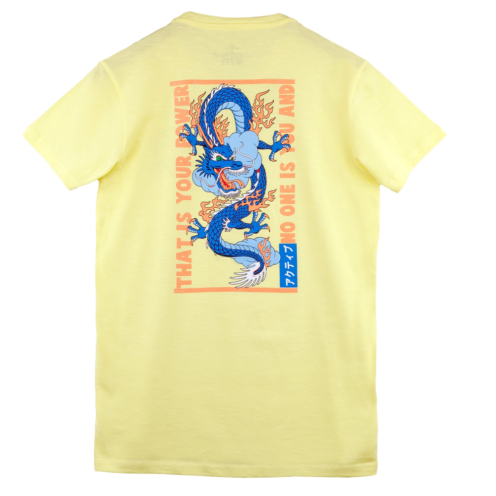 ACTIV GRAPHIC R.NECK T-SHIRT - YELLOW TSSS23-29136 Activ Abou Alaa