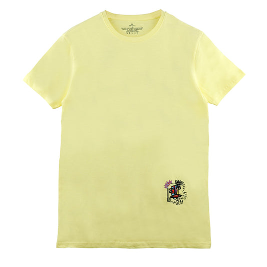 ACTIV GRAPHIC R.NECK T-SHIRT - YELLOW TSSS23-29138 Activ Abou Alaa