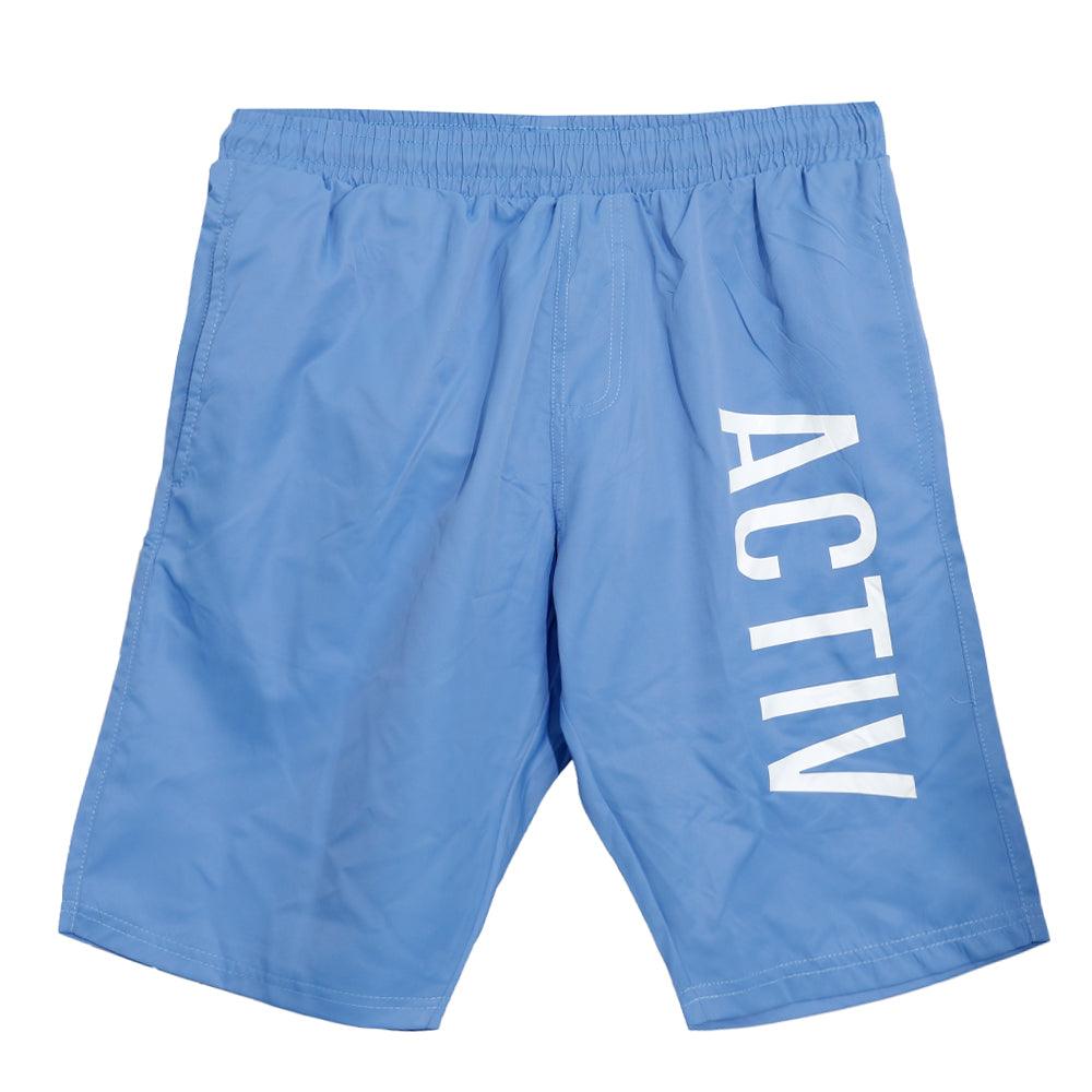 ACTIV GRAPHIC SPORTS SHORT - SKY BLUE ORSS23-11405 Activ Abou Alaa