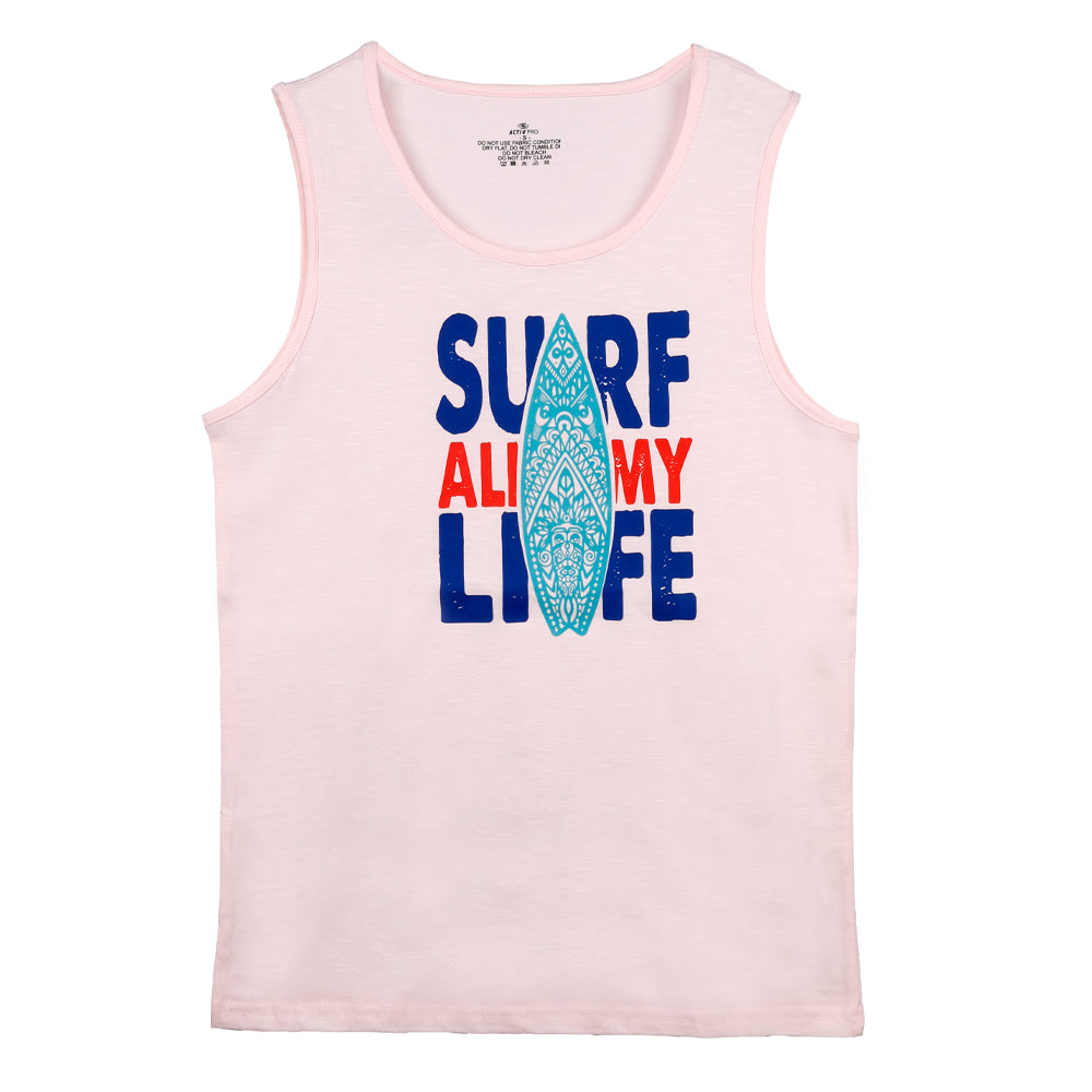 ACTIV HAWAII R.NECK TANKTOP - ROSE TNSS23-40239 Activ Abou Alaa