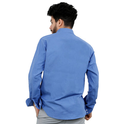 ACTIV MEN PLAIN SHIRT - INDIGO SHSS23-8922 Activ Abou Alaa