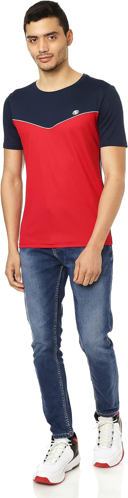 ACTIV MEN SPORTS T-SHIRT - NAVY*RED TSSS22-2817 Activ Abou Alaa