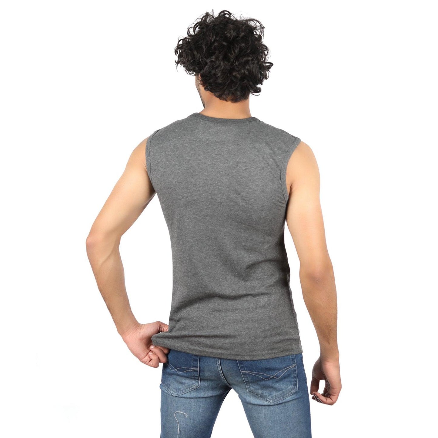 ACTIV MEN'S PLAIN TANKTOP - CHARCOAL TN22-40154 Activ Abou Alaa