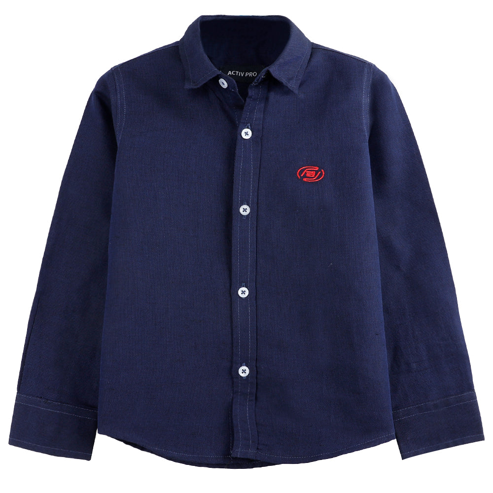 ACTIV OXFORD L.S SHIRT - L.NAVY SHSS24-9005 Activ Abou Alaa