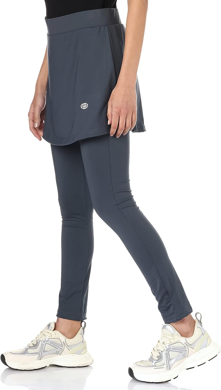 Buy D'Chica Solid Skirted Leggings for Womens, High Rise Active Skirt with  Pockets & Attached Tights, Women Flared Skirt Leggings for Yoga, Fitness,  Cycling, Running, Gym, Jogging & Cardio Blue at Amazon.in