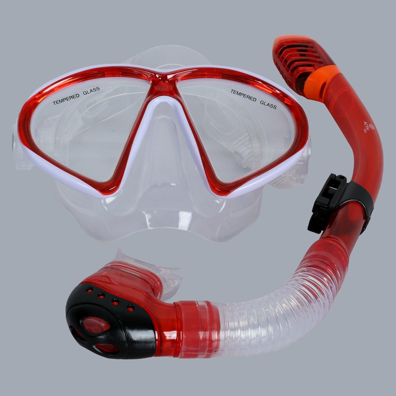 ACTIVNEW KIDS MASK&SNORKLE - RED M12+SN21 Activ Abou Alaa