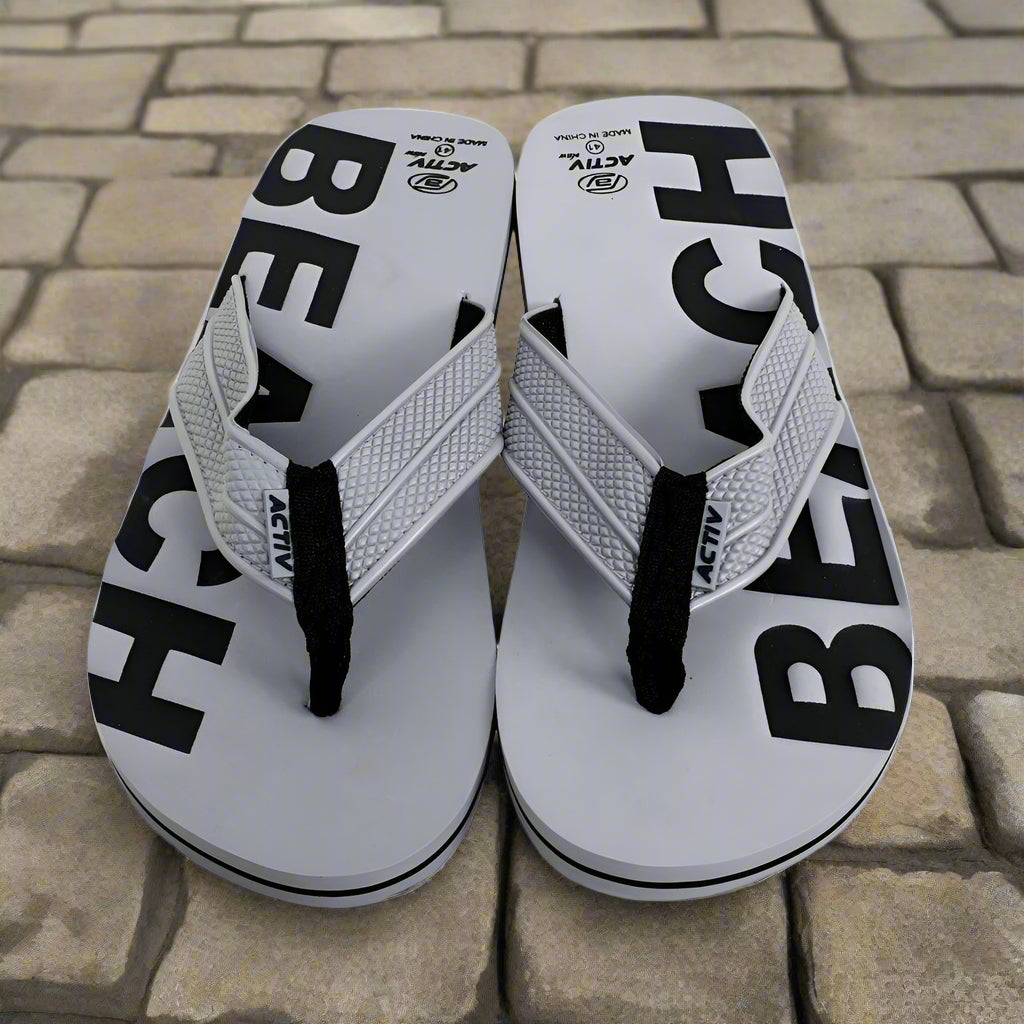 ACTIVNEW MEN'S FLIP FLOP - GREY 20227430 Activ Abou Alaa