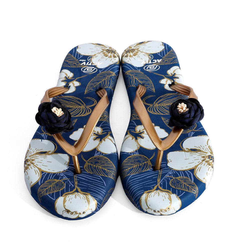 ACTIVNEW WOMEN'S FLIP FLOP - GOLD*NVY 20227394 Activ Abou Alaa