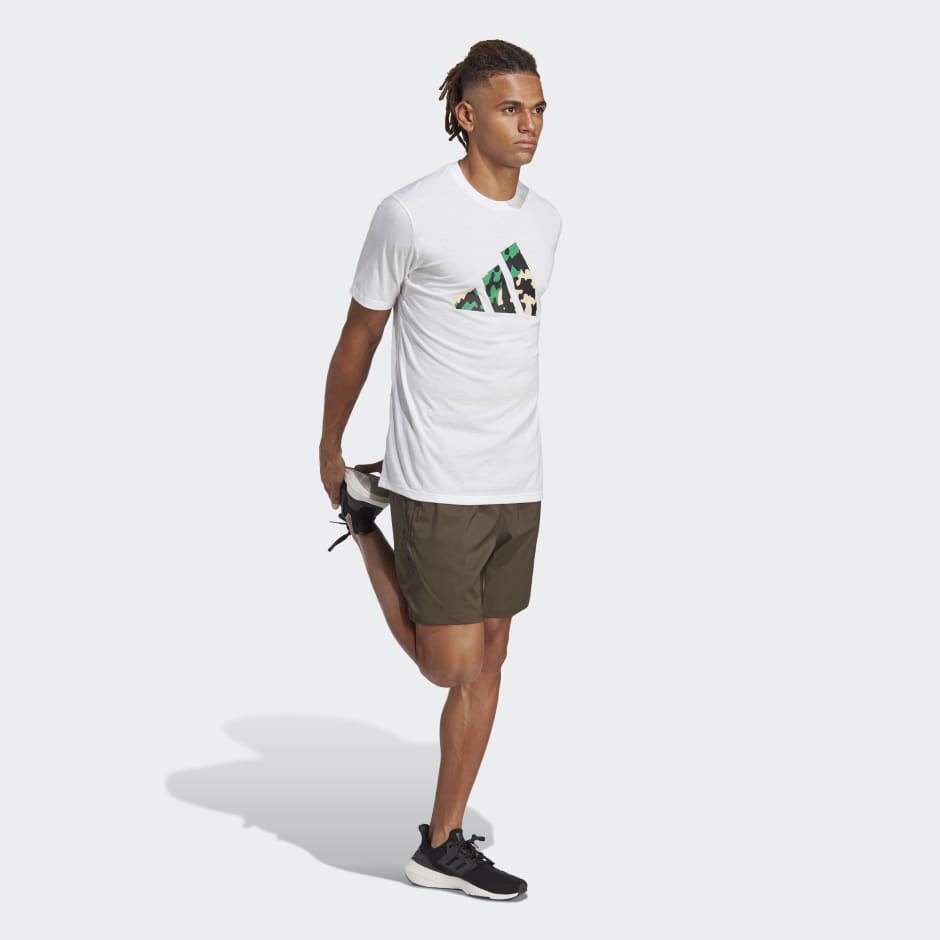 ADIDAS TR-ES+ BL LOG T-SHIRTS - WHITE IB8259 Activ Abou Alaa