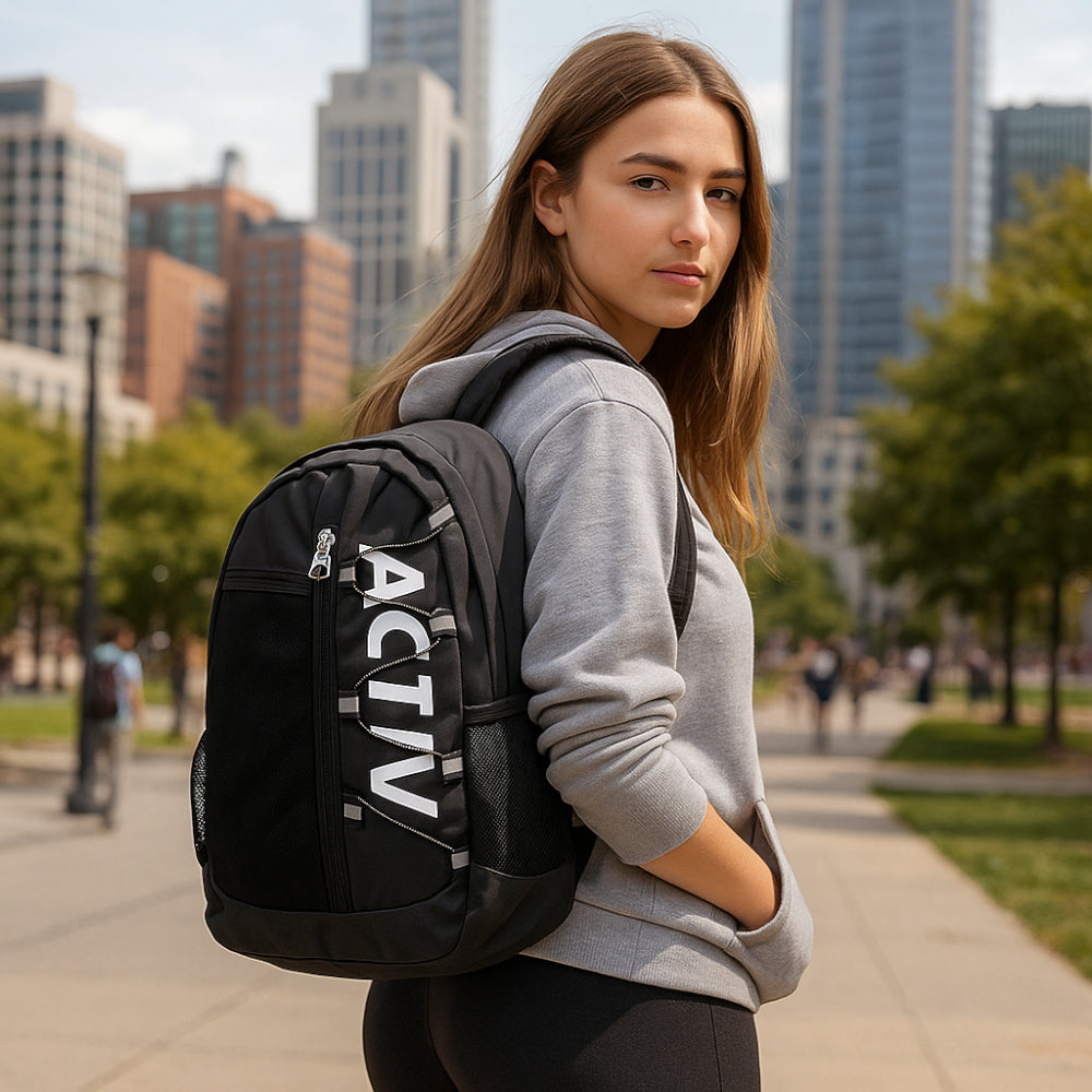 ACTIV LAPTOP BACKPACK - BLACK