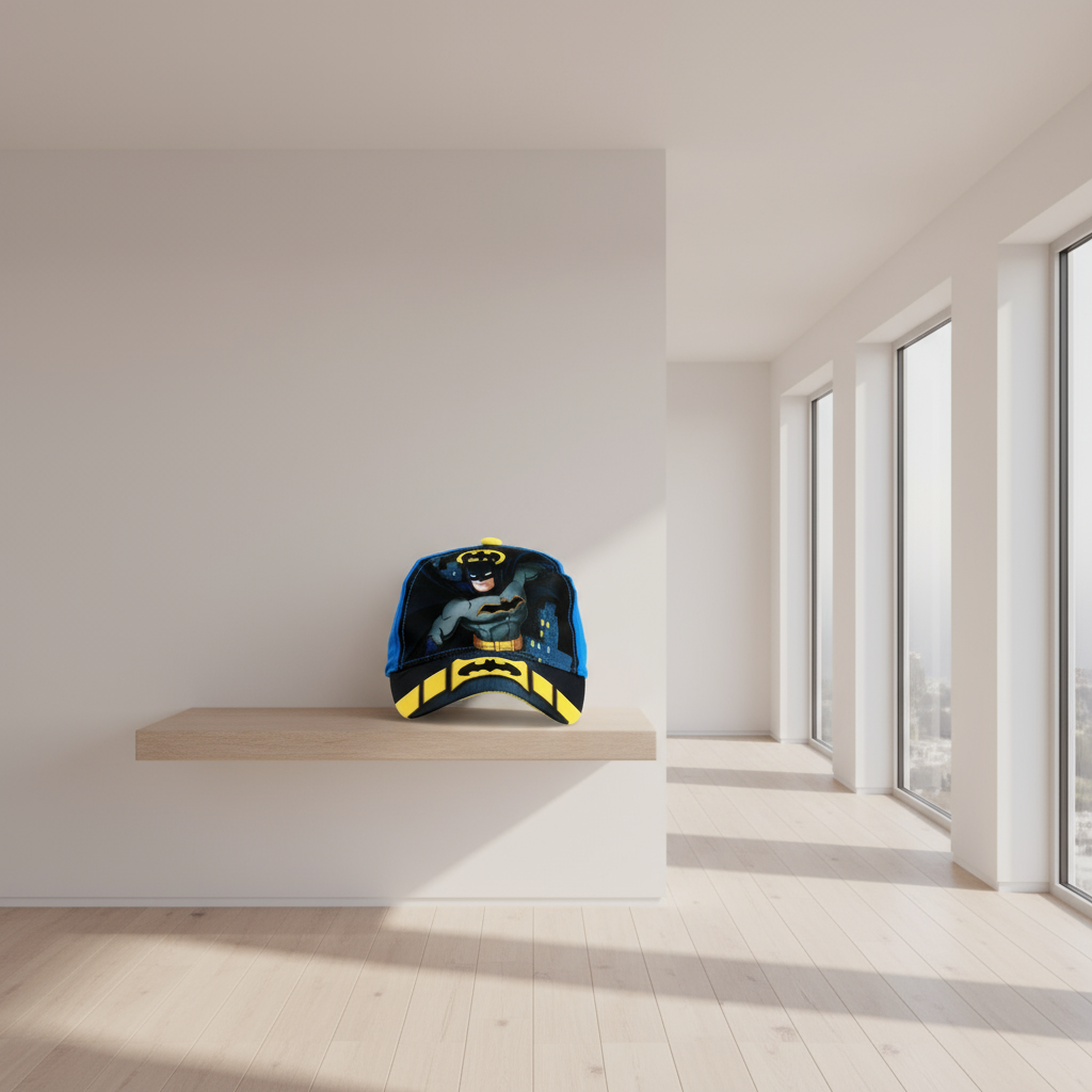 BATMAN BOY'S SNAP CAP - ROYAL