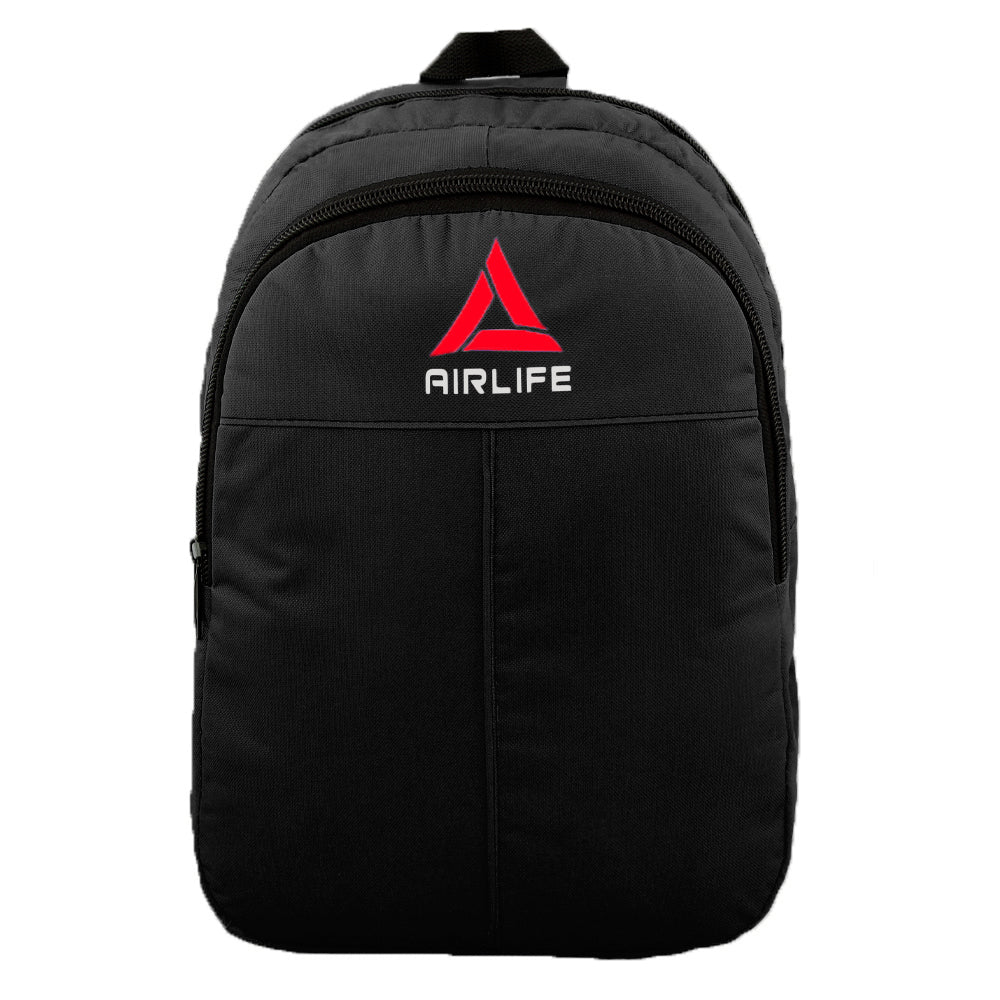 AIRLIFE 2-ZIPPER BACKPACK - BLACK