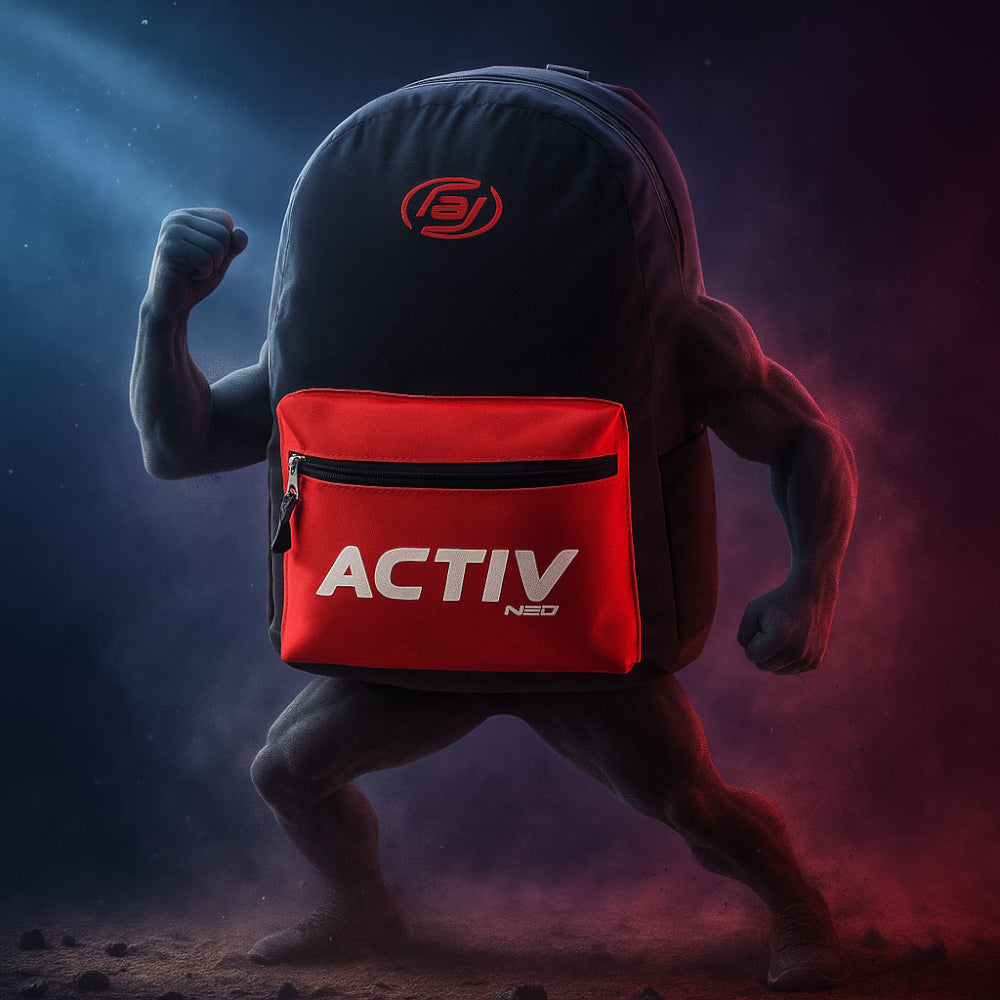 ACTIV 2-ZIPPER BACKPACK - BLACK - Activ Abou Alaa