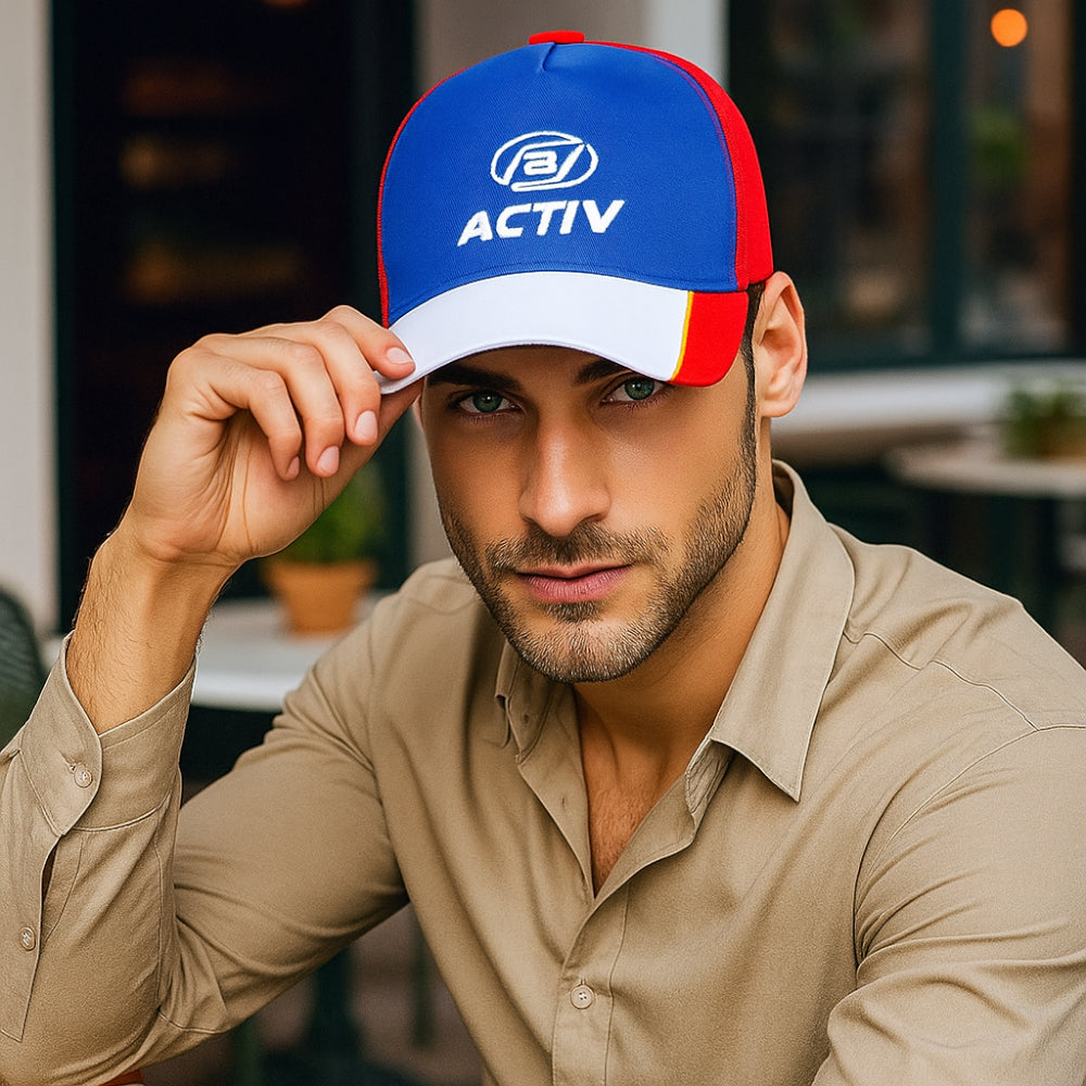 ACTIVNEW MEN'S SNAP CAP - أحمر