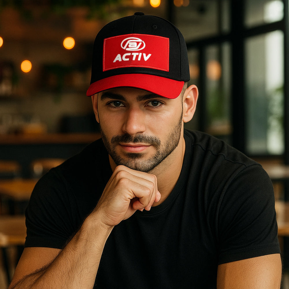 ACTIVNEW MEN'S SNAP CAP - BLACK