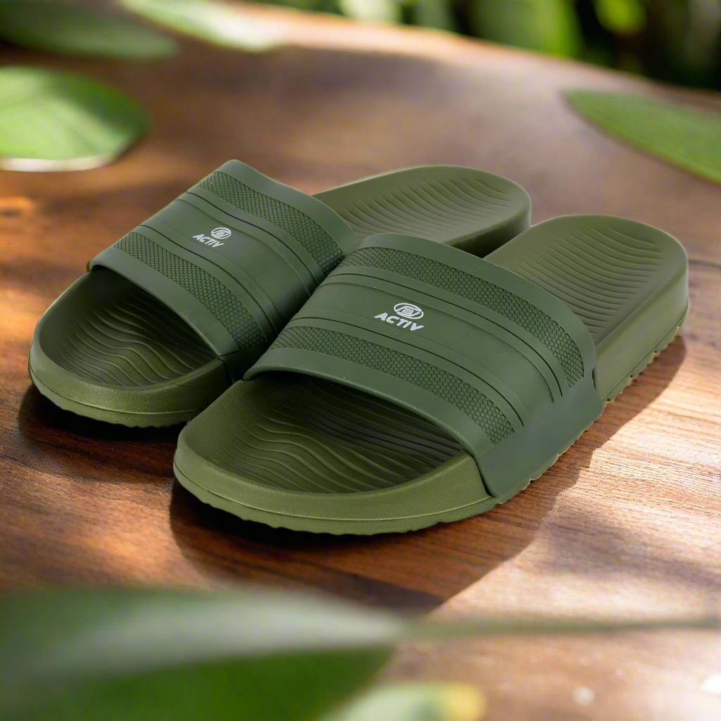 ACTIV SLIDE SLIPPER - ARMY