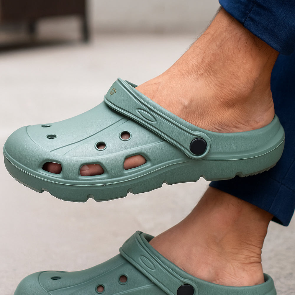 ACTIV CLOGS - GRNGRY