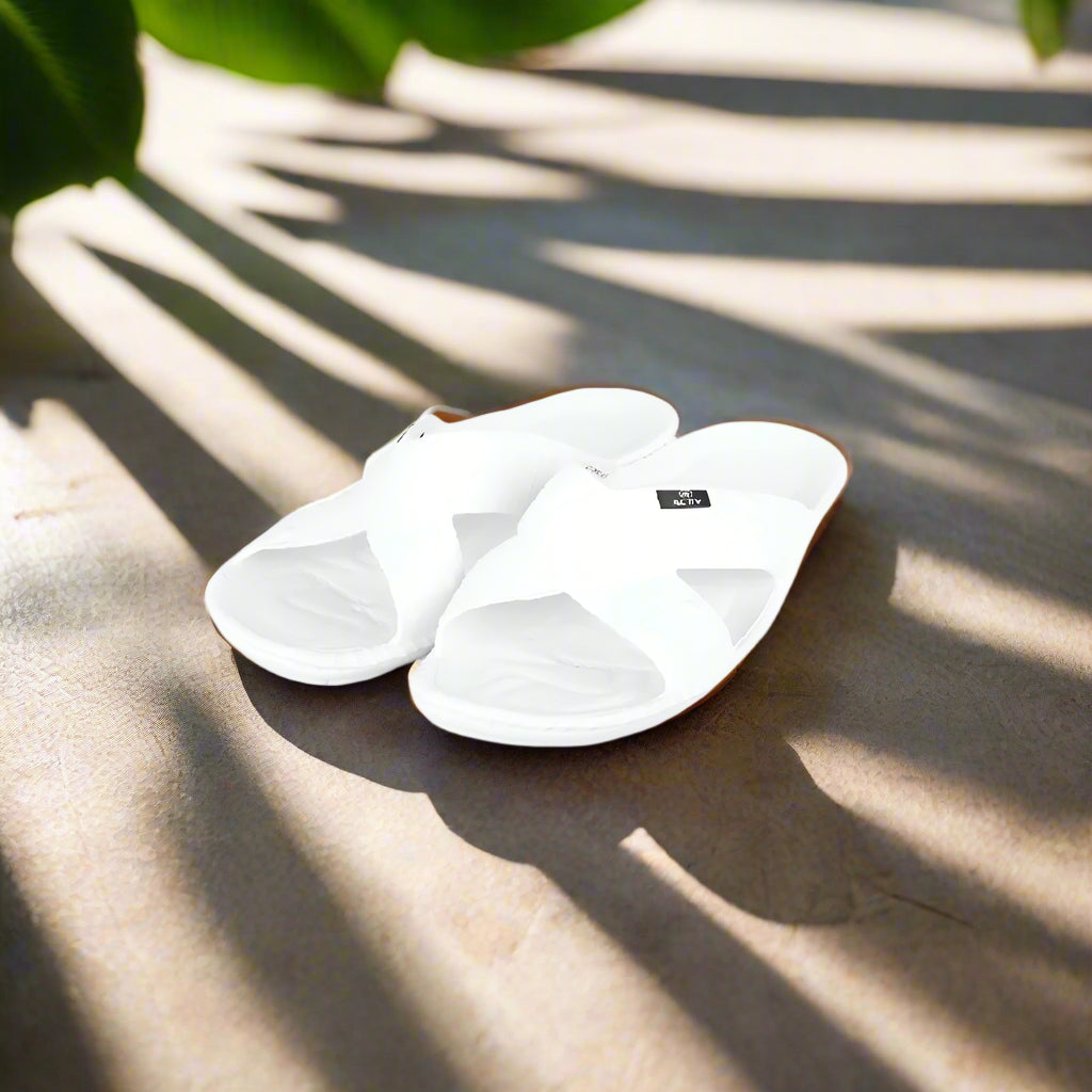 ACTIV SLIDE SLIPPER - WHITE - Activ Abou Alaa