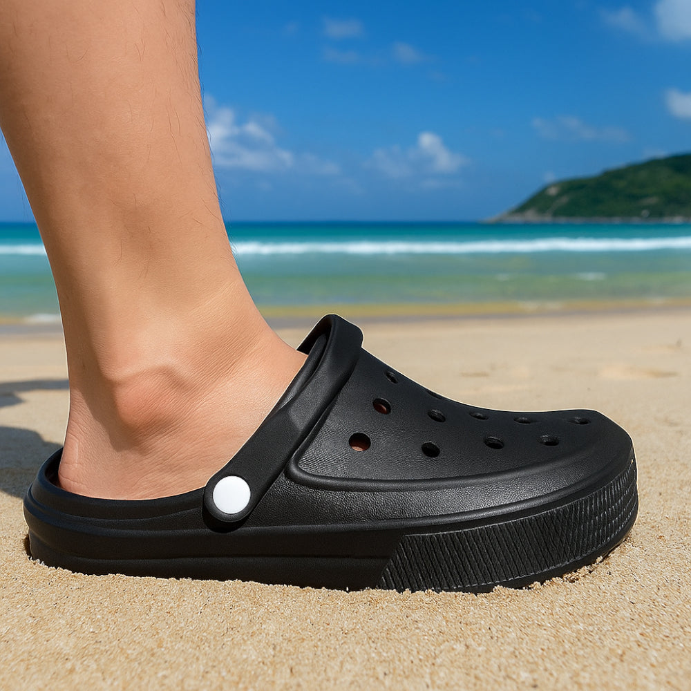 AIRLIFE AIR BAG CLOGS - BLACK