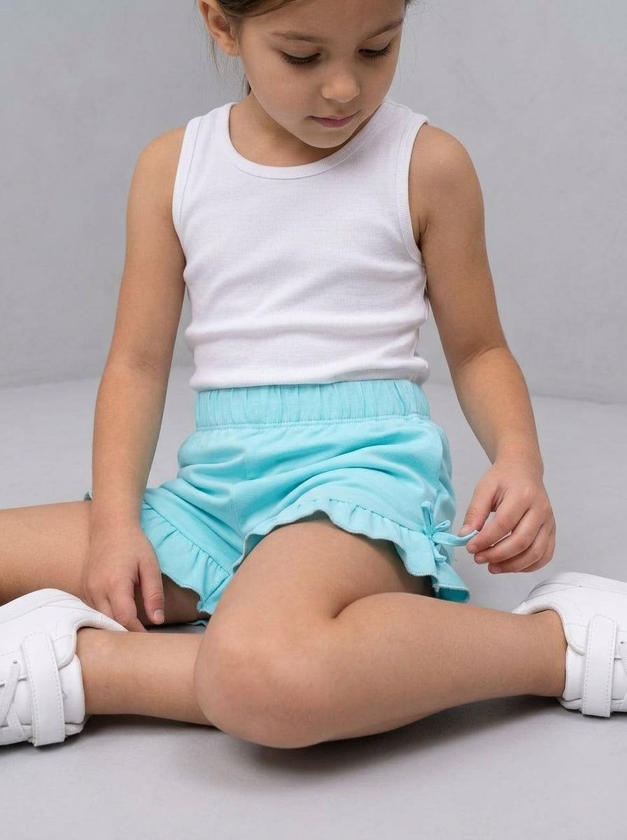 ACTIV BASIC HOME-WEAR SHORT - SKYBLUE