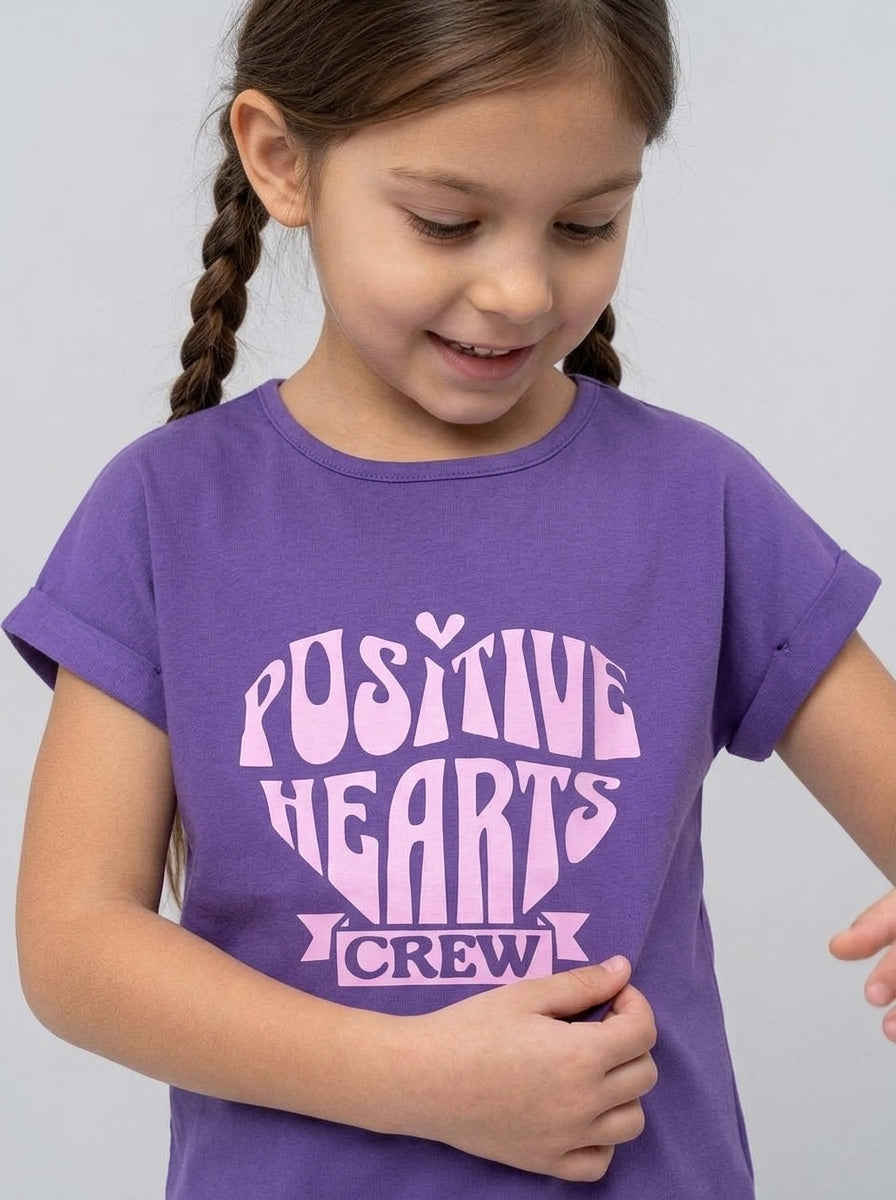 ACTIV GRAPHIC R.NECK T-SHIRT - PURPLE