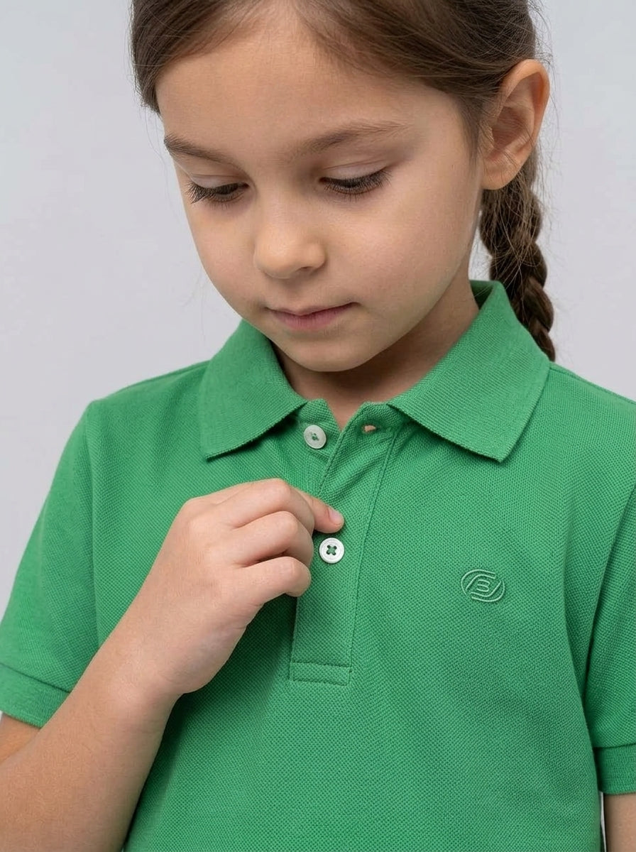 ACTIV EMB CASUAL POLO - GREEN