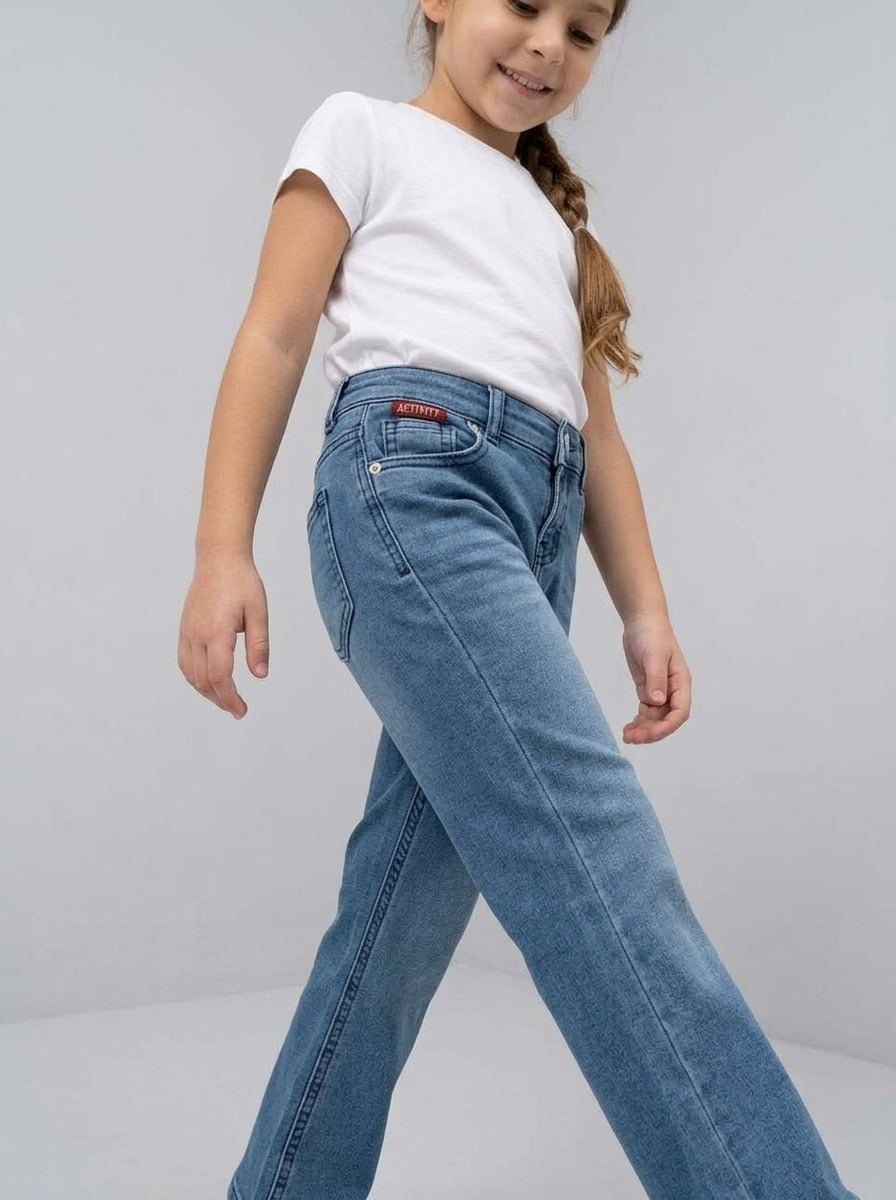 ACTIV JEANS FLARED LEG PANTS - L.BLUE