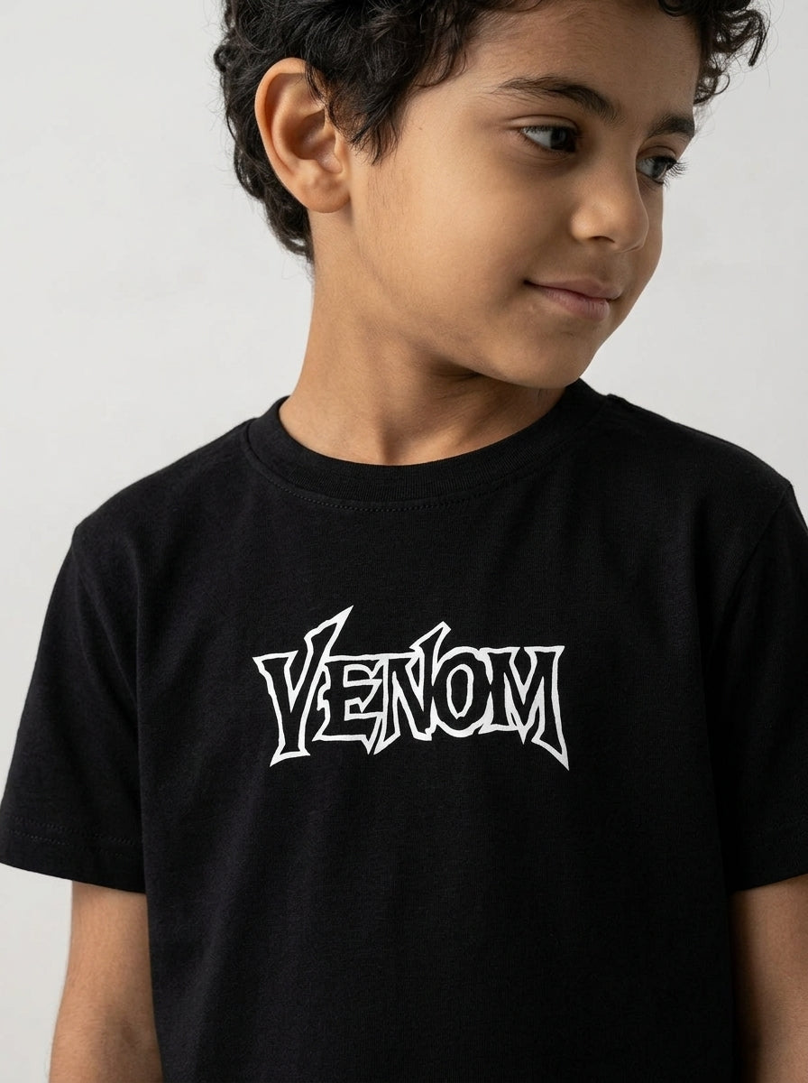 ACTIV GRAPHIC R.NECK T-SHIRT - BLACK