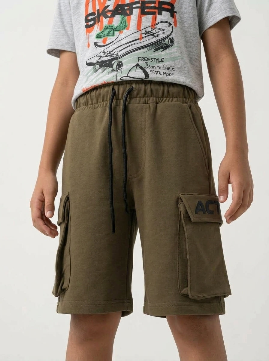 ACTIV BASIC BAGGY SHORT - BROWN