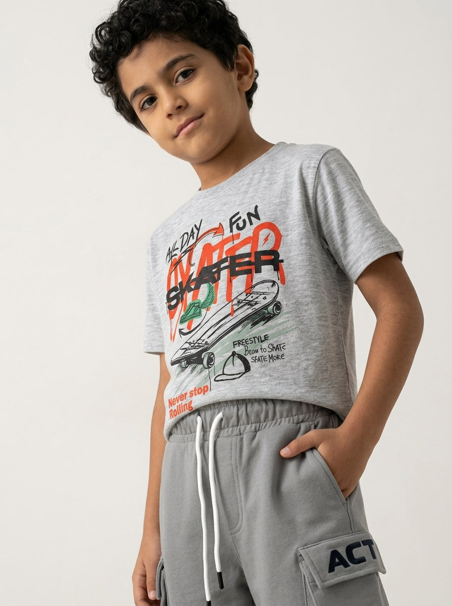 ACTIV BASIC BAGGY SHORT - D.GREY