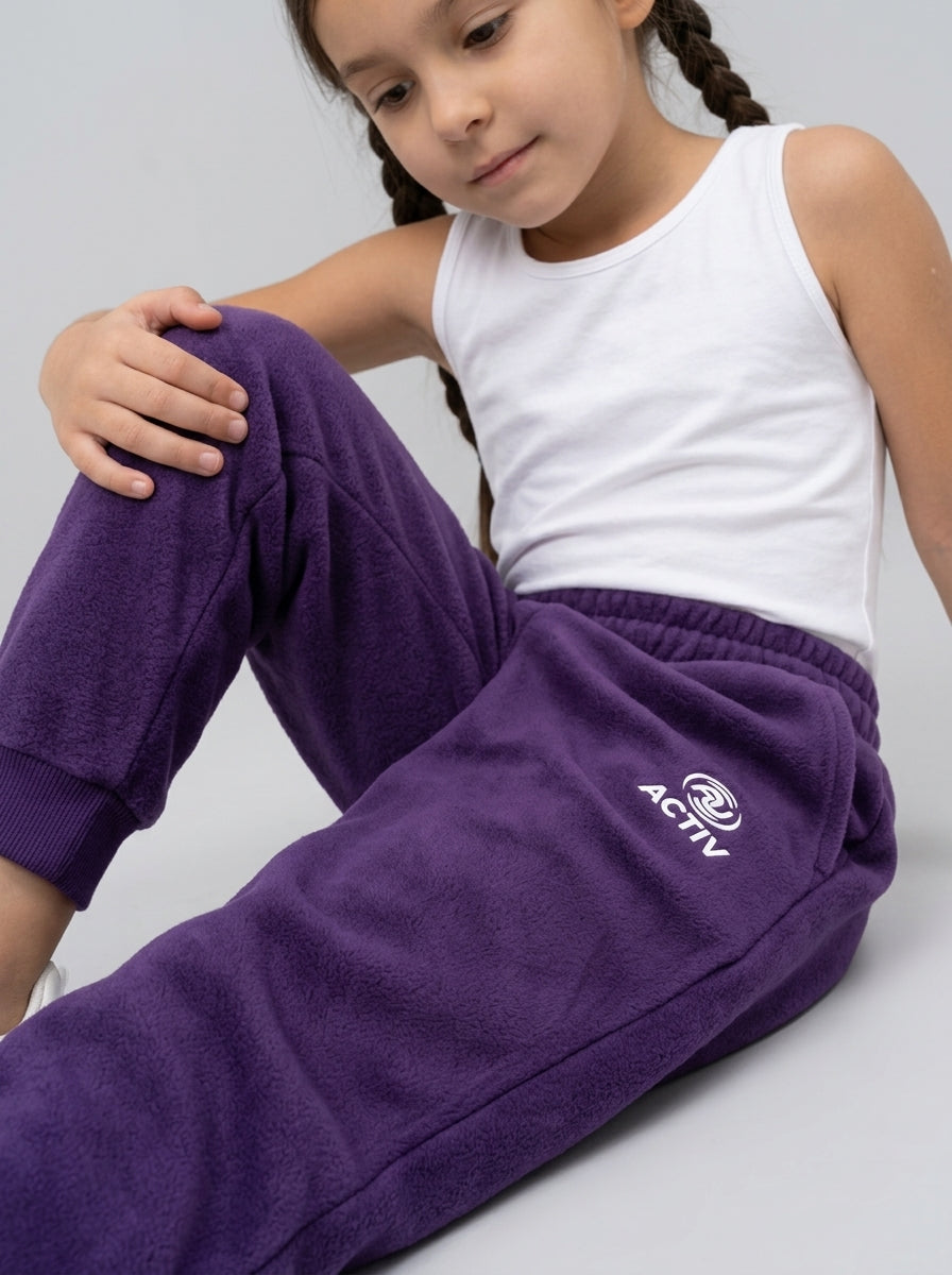 ACTIV BASIC CASUAL SWEATPANTS - PURPLE