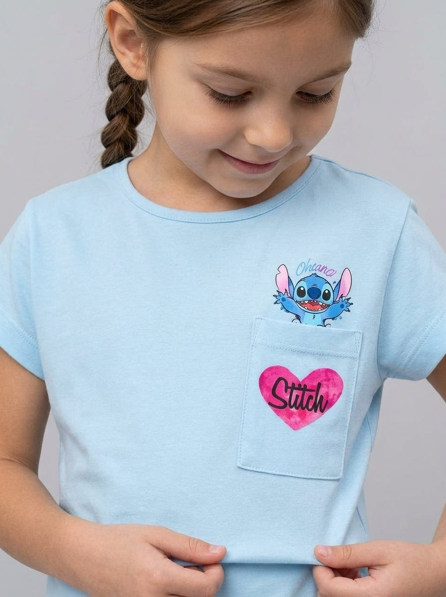 ACTIV POCKET R.NECK T-SHIRT - BABYBLUE