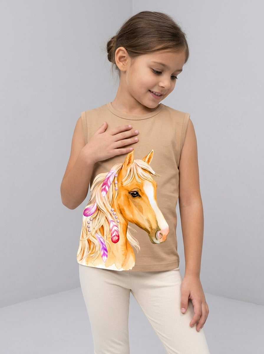 ACTIV CROP-TOP R.NECK T-SHIRT - BEIGE