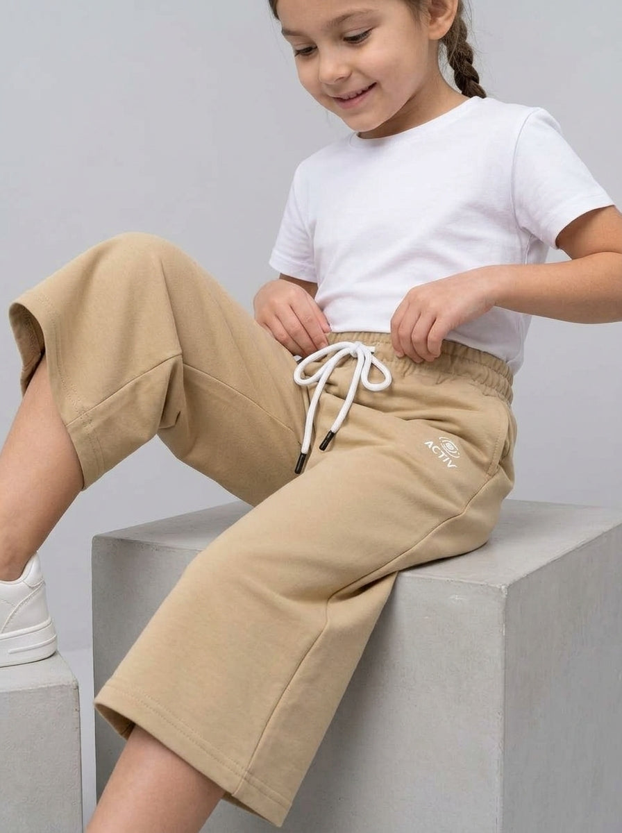 ACTIV BASIC CASUAL SWEATPANTS - BEIGE