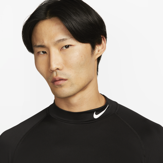 NIKE DRI-FIT L-S T-SHIRT - BLACK*WHITE NKFB7908-010 Activ Abou Alaa