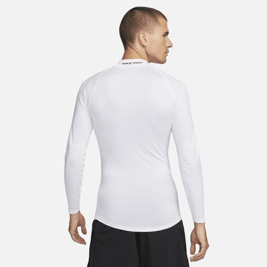 NIKE DRI-FIT L-S T-SHIRT - WHITE*BLACK NKFB7908-100 Activ Abou Alaa