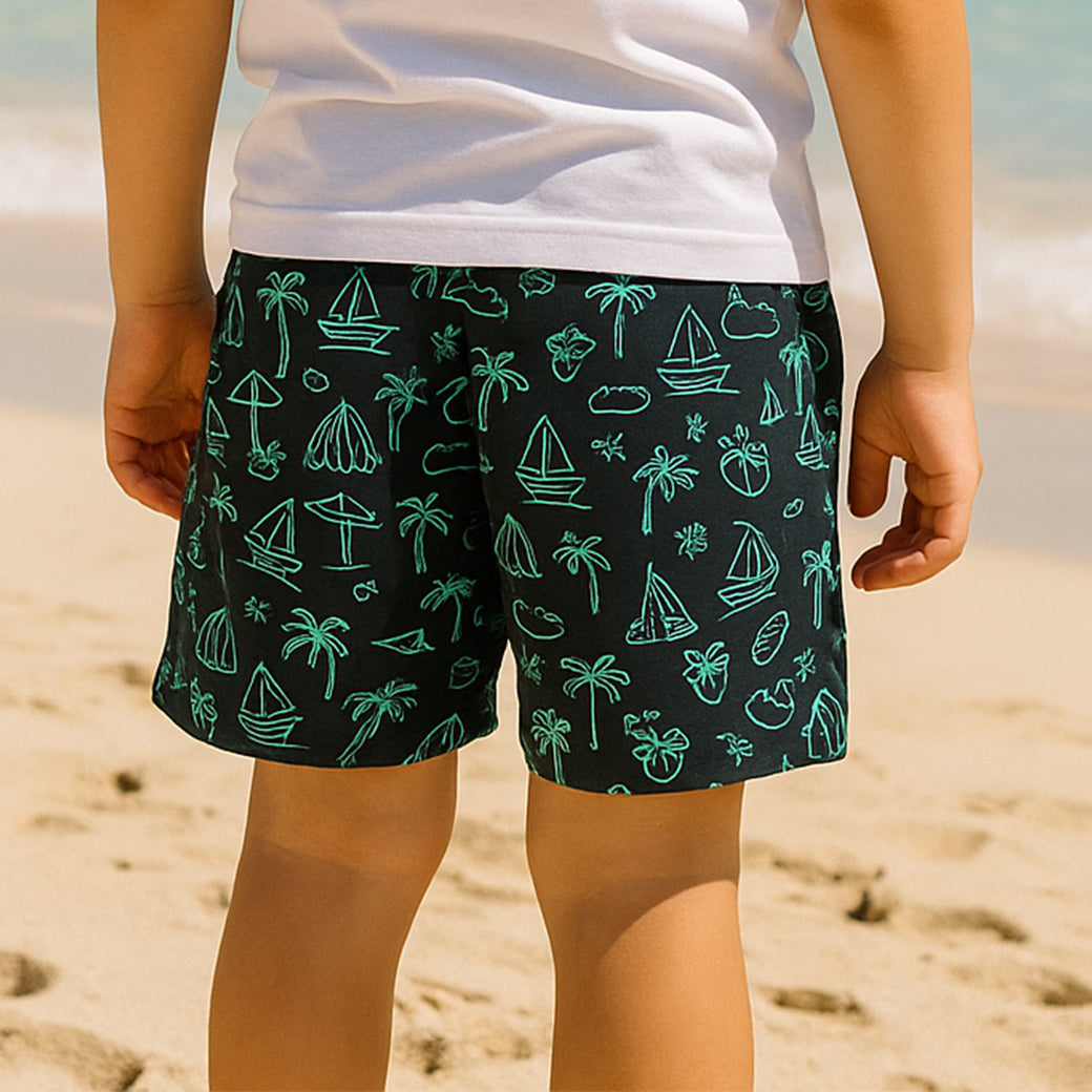 ACTIV F.COVER SWIM SHORT - BLACK