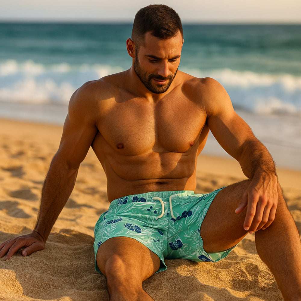 ACTIV F.COVER SWIM SHORT - L.GREEN