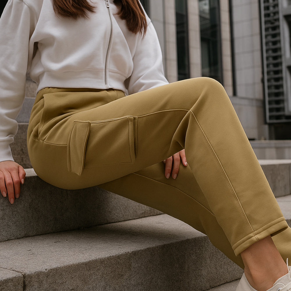 ACTIV BASIC BAGGY SWEATPANTS -BEIGE