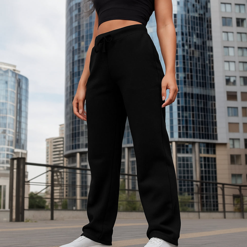 ACTIV BASIC CASUAL SWEATPANTS - BLACK