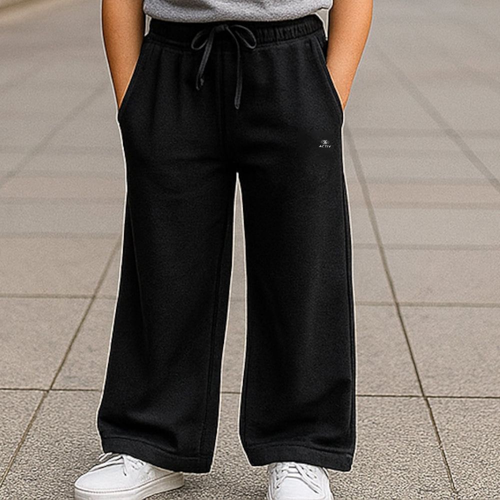 ACTIV BASIC CASUAL SWEATPANTS - BLACK