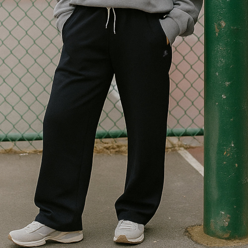 ACTIV BASIC CASUAL SWEATPANTS - BLACK