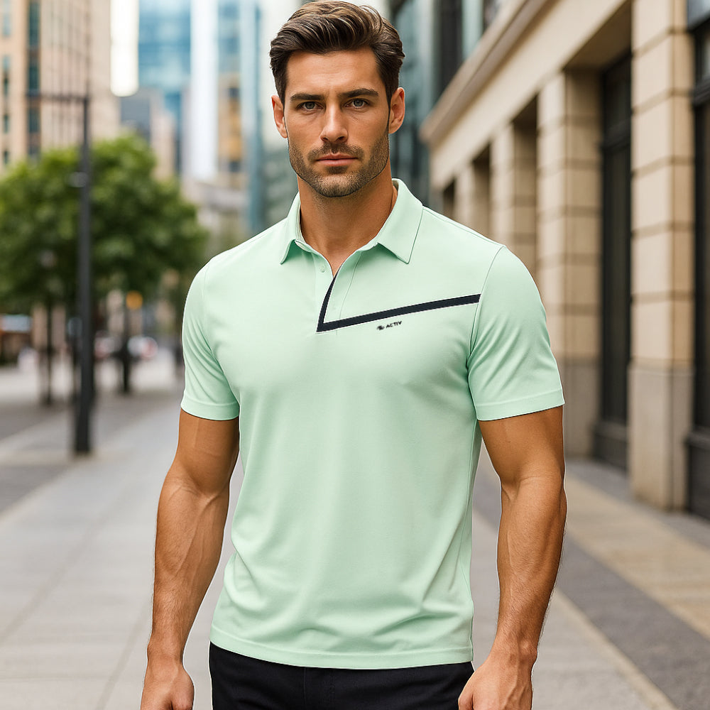ACTIV BASIC SPORTS POLO - MINTGREN