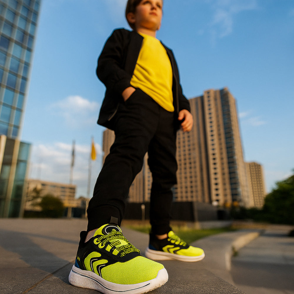 حذاء الجري ACTIV - ليموني*أسود