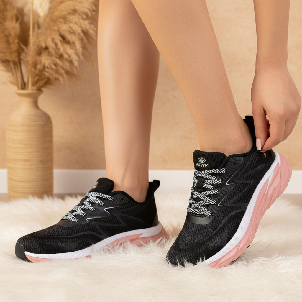 ACTIV RUNNING SHOES - BLACK